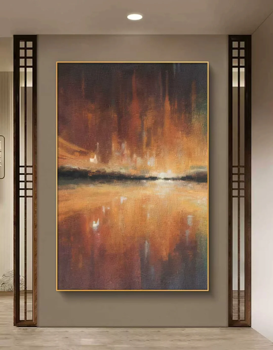 Abstract Horizon in a modern living room